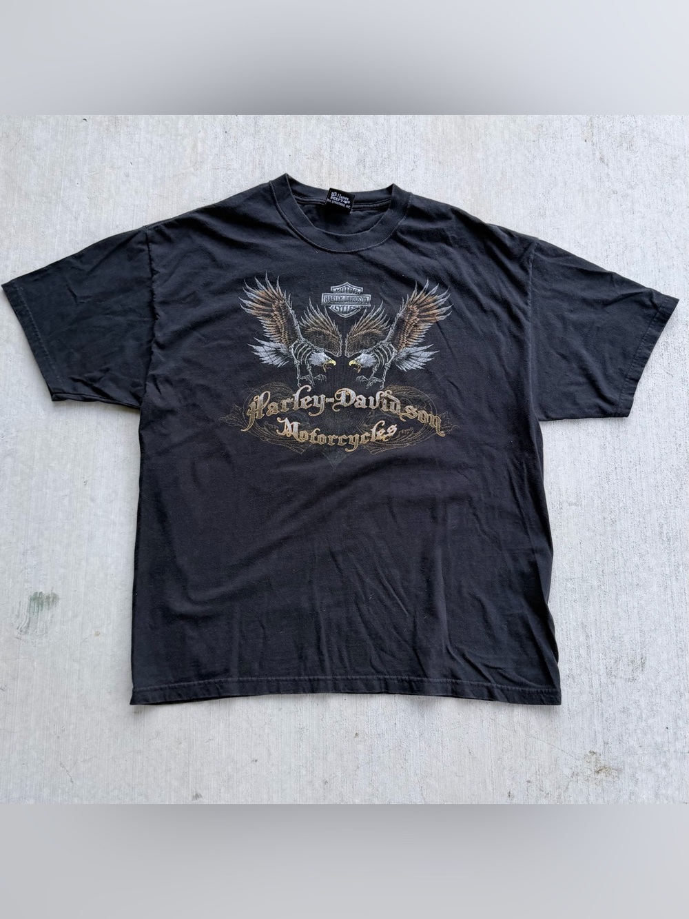 Vintage Harley Davidson T Shirt Double Eagle Made In USA Y2K Biker